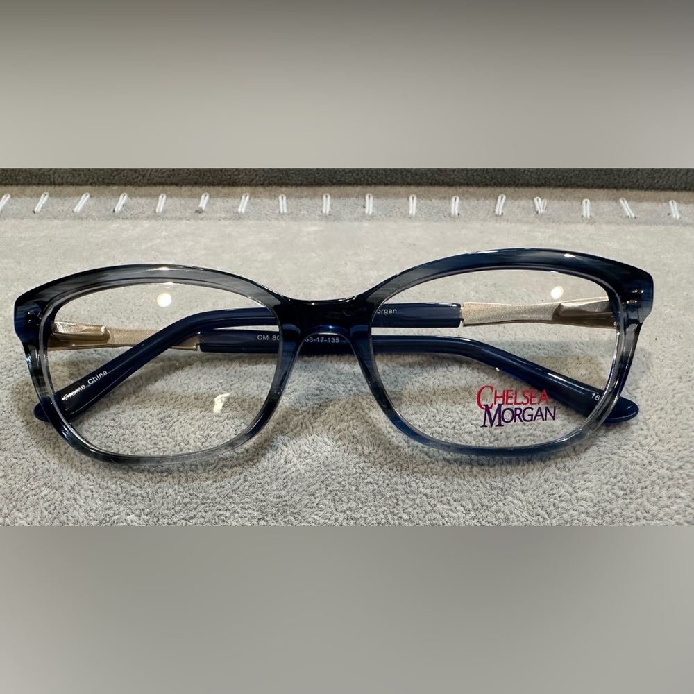 Chelsea Morgan CM 8004 Eyeglasses Blue